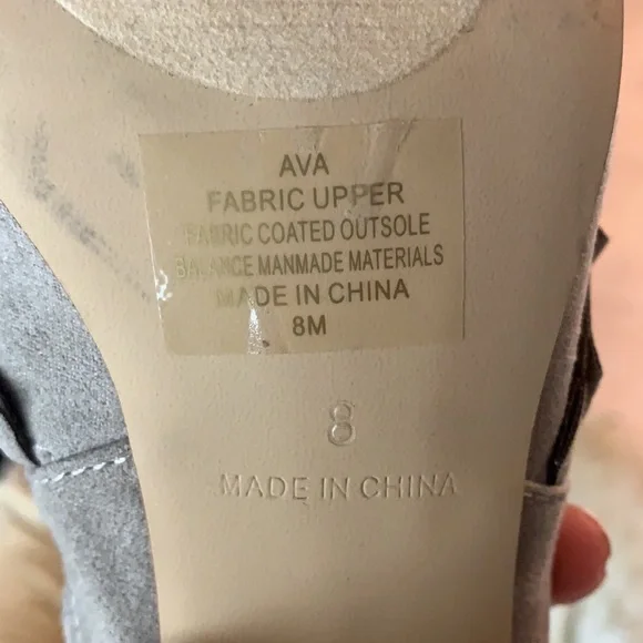 Kaari Blue Slide On Peep Toe Heels - Picture 7 of 7